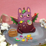 Prunella - fruitiful fruit bat weebeast #235 ✦ moonstone life source with fruit basket