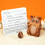 Penny - lucky penny bear Weebeast #202 with sunstone