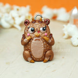 BB Lucky Penny Bear Weebeast Charm with sunstone life source