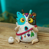 Animal Spirit BB weebeast w/ owl guardian ✦ garnet & quartz eye life source