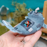 Humdrum ✦ Robo-Whale Weebeast #310 ✦ pyrite and hematite life source