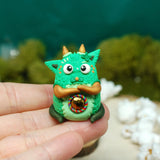 Larry - Lucky BB Variant w/ gold dipped green agate life source