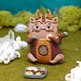 Chai Tea Dragon ✦ Weebeast #342 ✦ w/ Hessonite Garnet Life Source