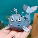 Humdrum ✦ Robo-Whale Weebeast #310 ✦ pyrite and hematite life source